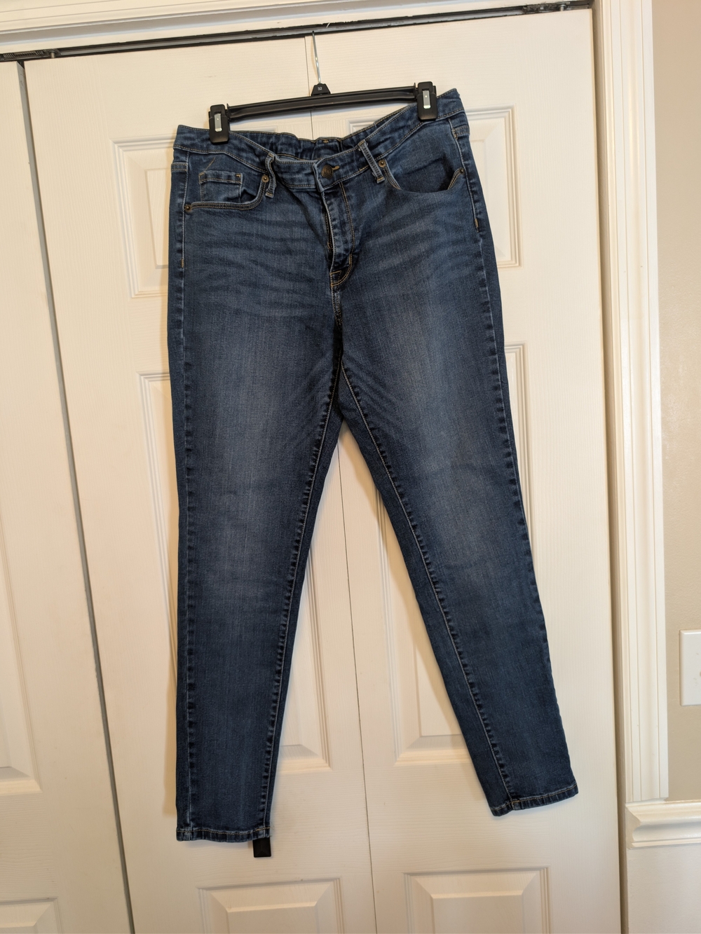 Mossimo Supply Co. Dark Blue Skinny Jeans